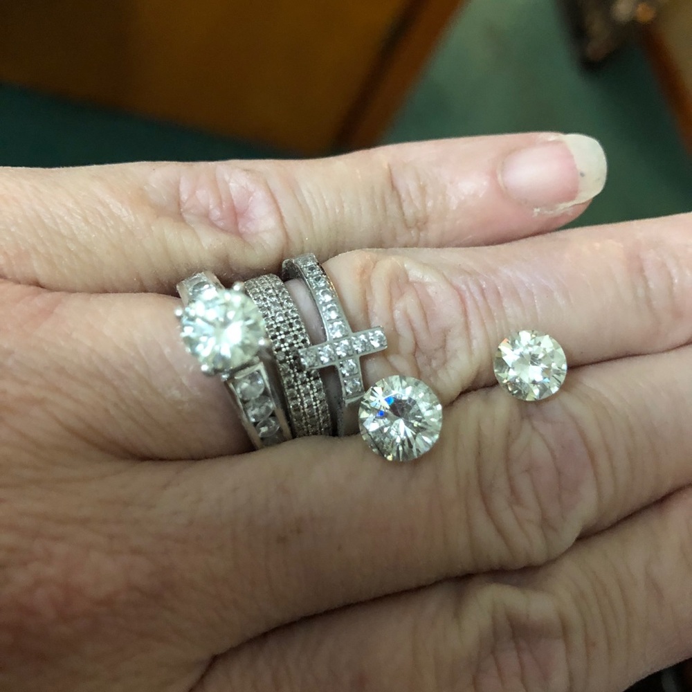 Moissanite rings/ stones for sale or trade